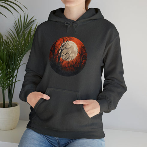 Halloween Harvest Moon - Graphic Hooded Sweatshirt
